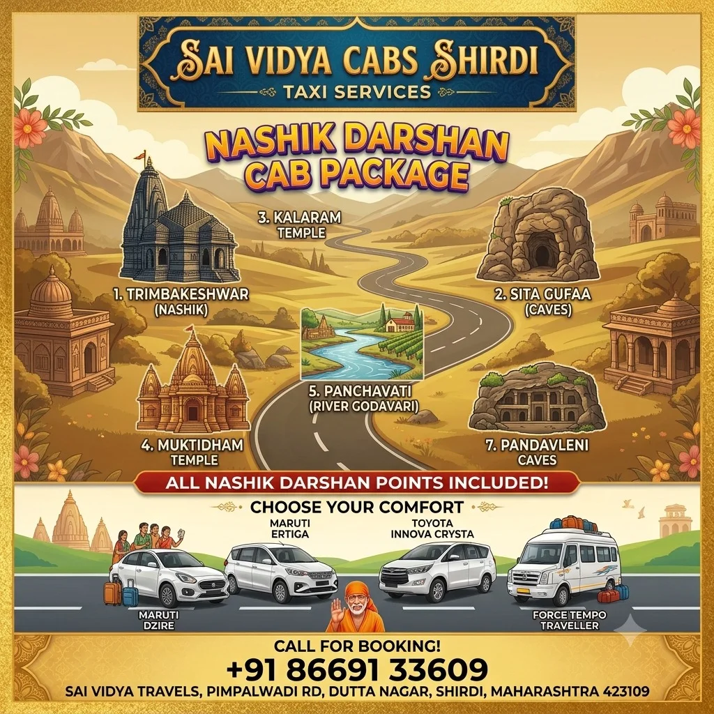 Nashik Darshan Package | Sai Vidya Cab Shirdi