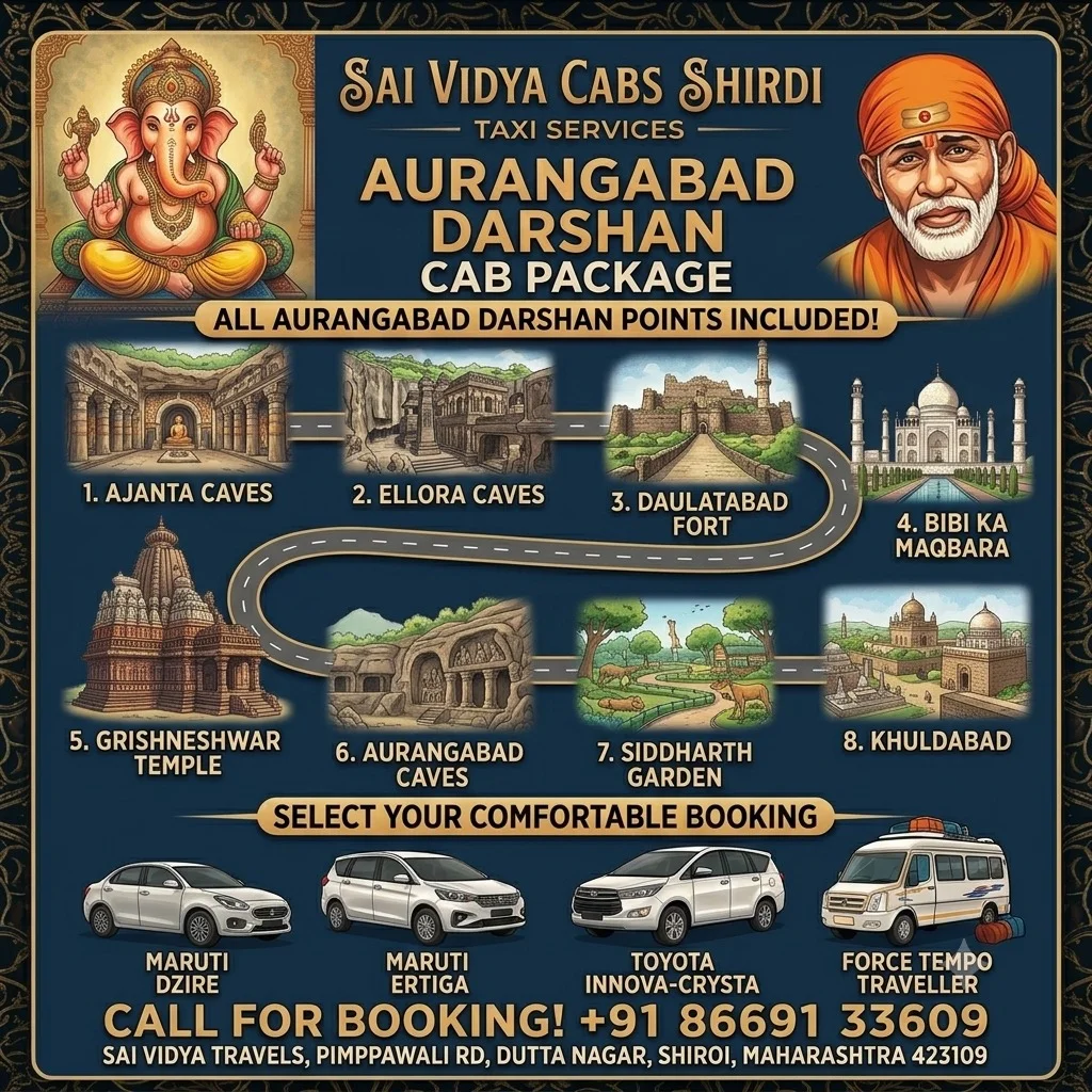 Aurangabad Darshan Package | Sai Vidya Cab Shirdi
